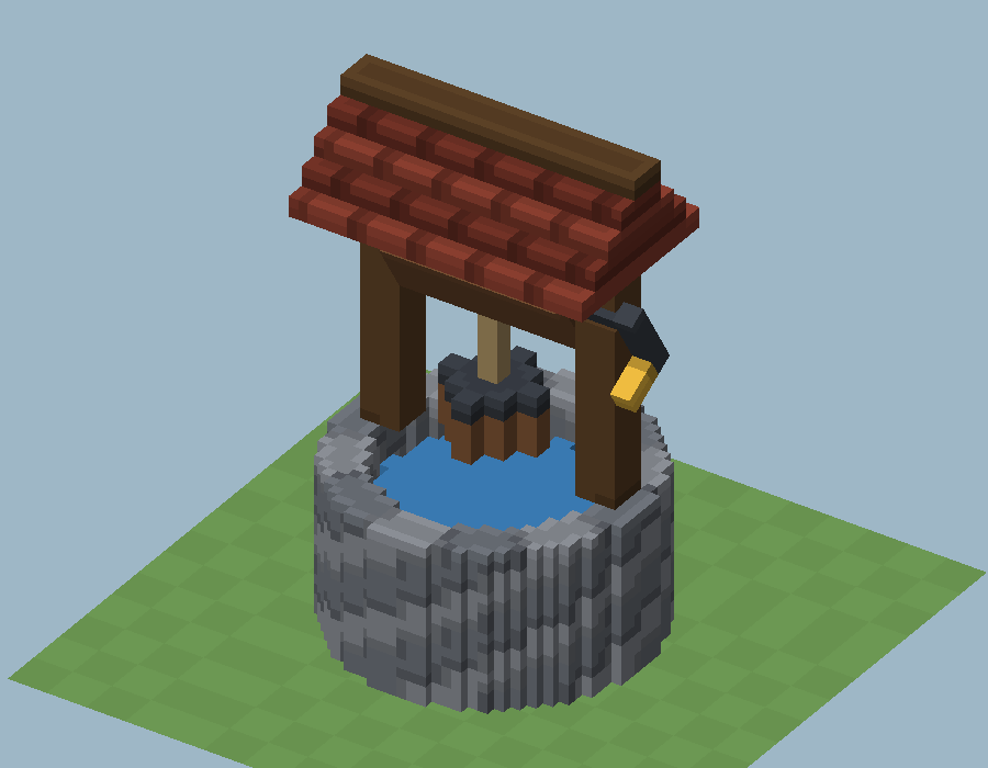 The well, now on one tile.